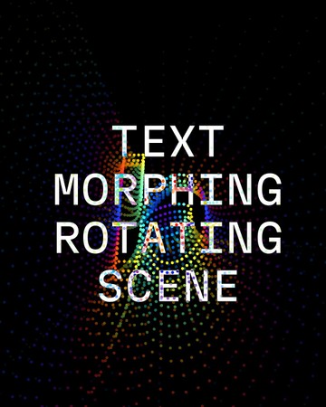text-morphing-rotating-scene